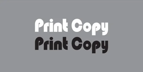 logo print copy